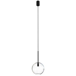 Φωτιστικό Οροφής Sphere S 7847 G9 10W Black-Clear Nowodvorski Μέταλλο,Γυαλί