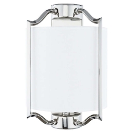Φωτιστικό Τοίχου - Απλίκα Nuntucet 8151 1x40W E14 Silver Nowodvorski Μέταλλο,Ύφασμα