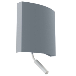 Φωτιστικό Τοίχου - Απλίκα Borde 7987 1xE27 max 40W & 1xG9 Grey Nowodvorski Μέταλλο,Ύφασμα