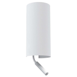 Φωτιστικό Τοίχου - Απλίκα Velero 7983 1xE27 max 40W & 1xG9 max 10W White Nowodvorski Μέταλλο,Ύφασμα
