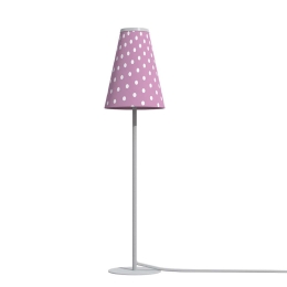 Φωτιστικό Επιτραπέζιο Trifle 8080 1xG9 max 10W Pink-White Nowodvorski Αλουμίνιο, Ύφασμα
