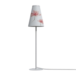 Φωτιστικό Επιτραπέζιο Trifle 8078 1xG9 max 10W White-Pink Nowodvorski Αλουμίνιο, Ύφασμα