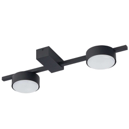 Φωτιστικό Οροφής - Πλαφονιέρα Pills 8264 2xGX53 max 8W Black Nowodvorski Μέταλλο,Αλουμίνιο