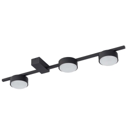 Φωτιστικό Οροφής - Πλαφονιέρα Pills 8263 3xGX53 max 8W Black Nowodvorski Μέταλλο,Αλουμίνιο