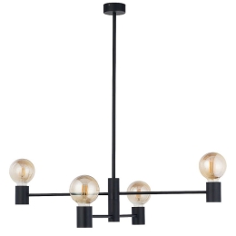 Φωτιστικό Οροφής Radius 7931 4xE27 max 60W Black Nowodvorski Μέταλλο