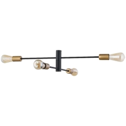 Φωτιστικό Οροφής - Πλαφονιέρα Rotor 7936 4xE27 max 60W Black-Gold Nowodvorski Μέταλλο