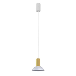 Φωτιστικό Οροφής Hermanos C 8037 1xGU10 max 10W White-Solid Brass Nowodvorski Μέταλλο