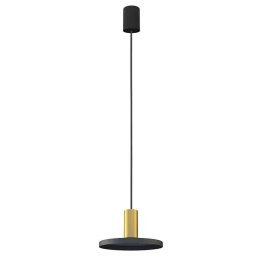 Φωτιστικό Οροφής Hermanos B 8100 1xGU10 max 10W Black-Solid Brass Nowodvorski Μέταλλο