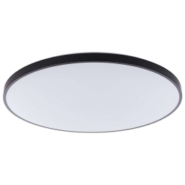 Φωτιστικό Οροφής - Πλαφονιέρα Agnes Round 8184 Led 32W 4000K Φ49cm Black Nowodvorski Μέταλλο,Πλαστικό