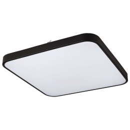Φωτιστικό Οροφής - Πλαφονιέρα Agnes Square 8137 Led 32W 4000K 43,5X43,5cm Black Nowodvorski Μέταλλο,Πλαστικό
