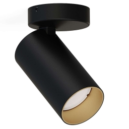 Φωτιστικό Οροφής - Σποτ Mono 7763 1xGU10 10W Black-Gold Nowodvorski Μέταλλο,Πλαστικό