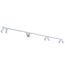 Φωτιστικό Οροφής - Σποτ Mono 7694 8xGU10 10W 2X150 White-Gold Nowodvorski Μέταλλο,Πλαστικό