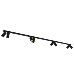 Φωτιστικό Οροφής - Σποτ Mono 7698 8xGU10 10W 2X150 Black-Gold Nowodvorski Μέταλλο,Πλαστικό