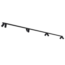 Φωτιστικό Οροφής - Σποτ Mono 7722 8xGU10 10W 2X200 Black Nowodvorski Μέταλλο,Πλαστικό