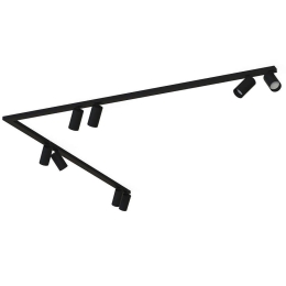 Φωτιστικό Οροφής - Σποτ Mono Corner 7721 8xGU10 10W 2X150 Black Nowodvorski Μέταλλο,Πλαστικό