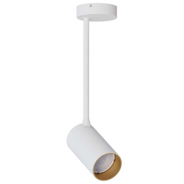 Φωτιστικό Οροφής - Σποτ Mono Long S 7670 1xGU10 10W White-Gold Nowodvorski Μέταλλο,Πλαστικό