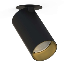 Φωτιστικό Οροφής - Σποτ Mono Surface 7688 1xGU10 10W Black-Gold Nowodvorski Μέταλλο,Πλαστικό