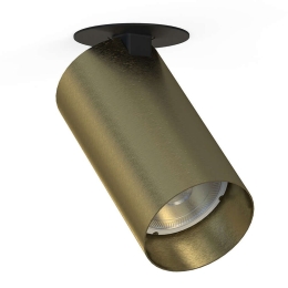 Φωτιστικό Οροφής - Σποτ Mono Surface 7744 1xGU10 10W Solid Brass Nowodvorski Μέταλλο,Πλαστικό