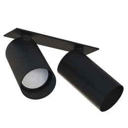 Φωτιστικό Οροφής - Σποτ Mono Surface 7834 2xGU10 10W Black Nowodvorski Μέταλλο,Πλαστικό