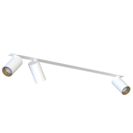 Φωτιστικό Οροφής - Σποτ Mono Surface 7685 3xGU10 10W White-Gold Nowodvorski Μέταλλο,Πλαστικό