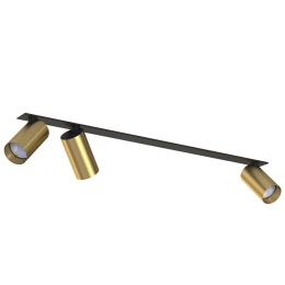 Φωτιστικό Οροφής - Σποτ Mono Surface 7746 3xGU10 10W Solid Brass Nowodvorski Μέταλλο,Πλαστικό