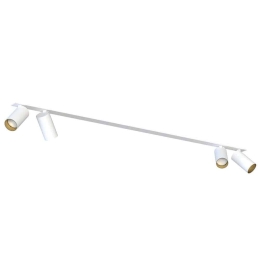 Φωτιστικό Οροφής - Σποτ Mono Surface 7686 4xGU10 10W White-Gold Nowodvorski Μέταλλο,Πλαστικό