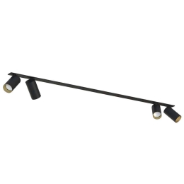 Φωτιστικό Οροφής - Σποτ Mono Surface 7692 4xGU10 10W Black-Gold Nowodvorski Μέταλλο,Πλαστικό