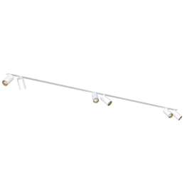 Φωτιστικό Οροφής - Σποτ Mono Surface 7687 6xGU10 10W White-Gold Nowodvorski Μέταλλο,Πλαστικό