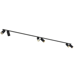 Φωτιστικό Οροφής - Σποτ Mono Surface 7693 6xGU10 10W Black-Gold Nowodvorski Μέταλλο,Πλαστικό