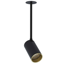 Φωτιστικό Οροφής - Σποτ Mono Surface Long S 7680 1xGU10 10W Black-Gold Nowodvorski Μέταλλο,Πλαστικό