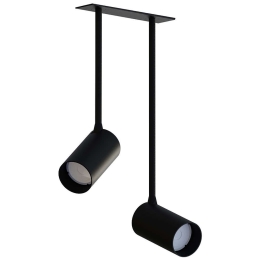 Φωτιστικό Οροφής - Σποτ Mono Surface Long 7740 2xGU10 10W Black Nowodvorski Μέταλλο,Πλαστικό