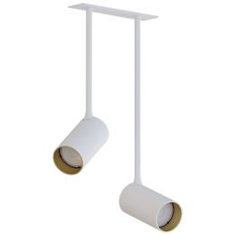 Φωτιστικό Οροφής - Σποτ Mono Surface Long 7678 2xGU10 10W White-Gold Nowodvorski Μέταλλο,Πλαστικό