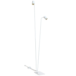 Φωτιστικό Δαπέδου Mono 7715 2xGU10 10W 212cm White-Gold Nowodvorski Μέταλλο,Πλαστικό