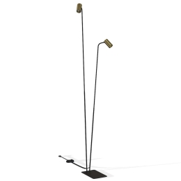 Φωτιστικό Δαπέδου Mono 7712 2xGU10 10W 212cm olid Brass Nowodvorski Μέταλλο,Πλαστικό