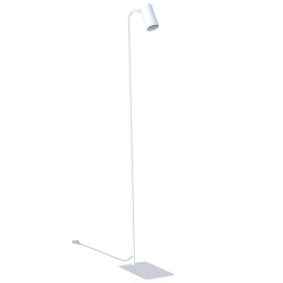 Φωτιστικό Δαπέδου Mono 7704 1xGU10 10W 120cm White Nowodvorski Μέταλλο,Πλαστικό