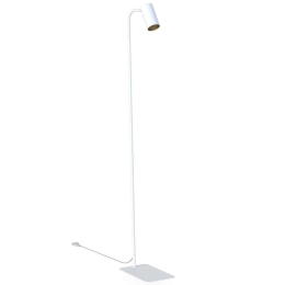 Φωτιστικό Δαπέδου Mono 7714 1xGU10 10W 120cm White-Gold Nowodvorski Μέταλλο,Πλαστικό