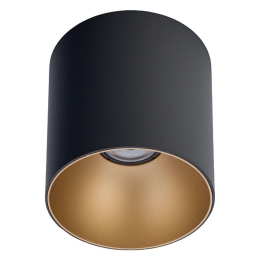 Φωτιστικό Οροφής - Σποτ Point Tone 8224 1xGU10 10W Black-Gold Nowodvorski Μέταλλο,Πλαστικό