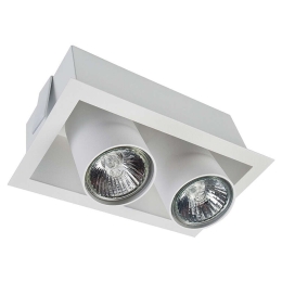 Φωτιστικό Οροφής - Σποτ Eye Mod 8938 Χωνευτό 2xGU10 35W White Nowodvorski Μέταλλο