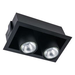 Φωτιστικό Οροφής - Σποτ Eye Mod 8940 Χωνευτό 2xGU10 35W Black Nowodvorski Μέταλλο