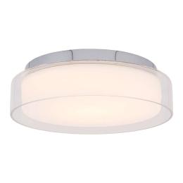 Φωτιστικό Οροφής - Πλαφονιέρα Pan S 8173 12W Led Φ30cm Chrome Nowodvorski Μέταλλο,Πλαστικό