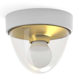 Φωτιστικό Οροφής - Πλαφονιέρα Nook 7970 1xE27 10W Φ18cm White-Gold Nowodvorski