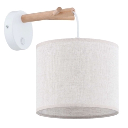 Φωτιστικό Τοίχου - Απλίκα Albero Linen 6555 1xΕ27 15W Φ28,5cm 35cm Beige TK Lighting