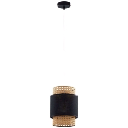 Φωτιστικό Οροφής Boho 6540 1xΕ27 15W Φ20cm 170cm Black TK Lighting