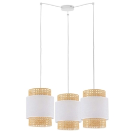 Φωτιστικό Οροφής Boho 6537 3xΕ27 15W 70x130cm White TK Lighting