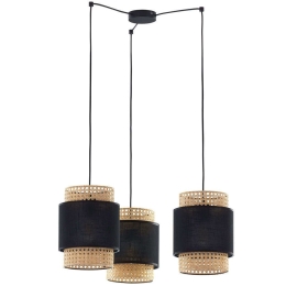 Φωτιστικό Οροφής Boho 6549 3xΕ27 15W 70x130cm Black TK Lighting