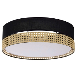 Φωτιστικό Οροφής - Πλαφονιέρα Boho 6548 3xΕ27 15W Φ45cm 15cm Black TK Lighting