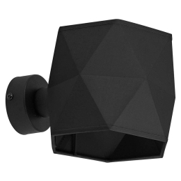 Φωτιστικό Τοίχου - Απλίκα Kantoor 4786 1xΕ27 15W 23x15cm Black TK Lighting
