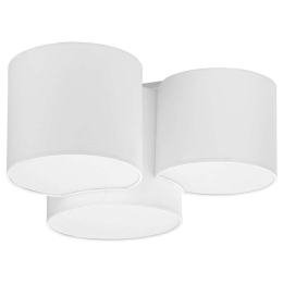 Φωτιστικό Οροφής - Πλαφονιέρα Mona 3441 3xΕ27 15W 54x30cm White TK Lighting