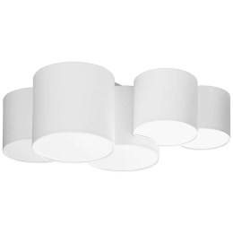 Φωτιστικό Οροφής - Πλαφονιέρα Mona 3443 5xΕ27 15W 81x30cm White TK Lighting