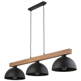 Φωτιστικό Οροφής - Ράγα Oslo 4710 118x27x115cm 3xΕ27 15W Black TK Lighting